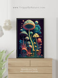 Abstract Wall Art Psychedelic art office decor Art for a House Warming Gift Entryway Wall Decor house warming flower