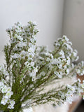 Artificial Wax Flower Spray - Faux Flower Stem / DIY / Floral / Fillers / Wedding / Home Decoration / Gifts / White faux plants