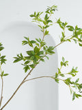Faux Greenery with Long Branch, Fake Pieris japonica Twigs, Artificial Plant Crafts, Home Floral Decor, Party Flower Arrangement Centerpiece faux plants