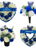 Artificial Flowers Grave cemetery Memorial Pots Grave pots Grave spike remembrance flowers carnations Dad mum sympathy flower