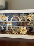 Mom or Dog Mom Flower Box | Paper Rose Gift Box | Paper Flower Shadow Box | Personalized Gift for Mother's Day, Birthday & Anniversary ANNIVERSARY
