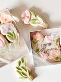Mother's Day Floral Cookie Bouquet & Personalized Cookie Gift Set Mother's Day Gift Ideas Florals Flower Personalized Gift | Gift Sets Bouquet