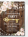 Rustic Floral Housewarming Invitation Template (Digital Download) house warming flower