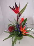 Artificial tropical arrangement wedding home decoration silk flowers centerpiece silk flower