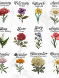 Birth Month Flowers Clipart Set, Birth Month Floral PNG Beautiful Bundle for Mother's Day, Birthday, Spring, Summer birthday flower