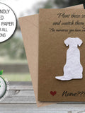Personalised Custom Plantable Pet Loss Memorial Card Dog Bereavement cards So sorry Bee friendly Seeded paper 07 sympathy flower