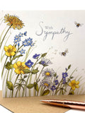 Sympathy Card, Sympathy Meadow sympathy flower