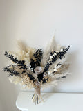 Dark Moody Bridal Bouquet | Gothic Wedding Bouquet Black Mauve | Dried Flower Bride Bouquet | Twilight Boho Wedding Flowers Bouquet