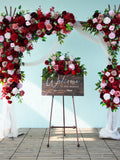 Burgundy Wedding Arch Flowers: DIY Floral Arrangement Decor wedding flower