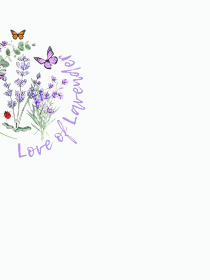 Post-it¨ lavender floral note pad with butterfly and handwritten 'Love' text