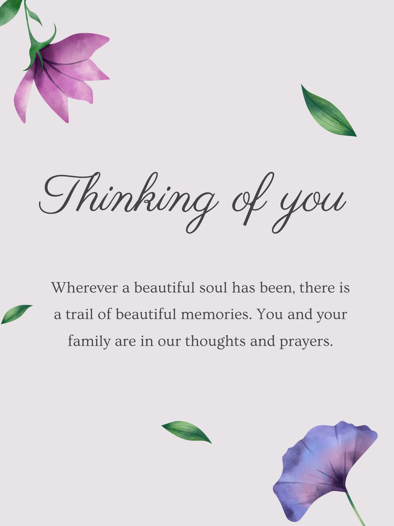 Watercolor Floral Sympathy Card | Condolences Digital Download sympathy flower