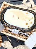 Sympathy Gift Box: Personalized Dough Bowl Candle, Bereavement Care Package sympathy flower