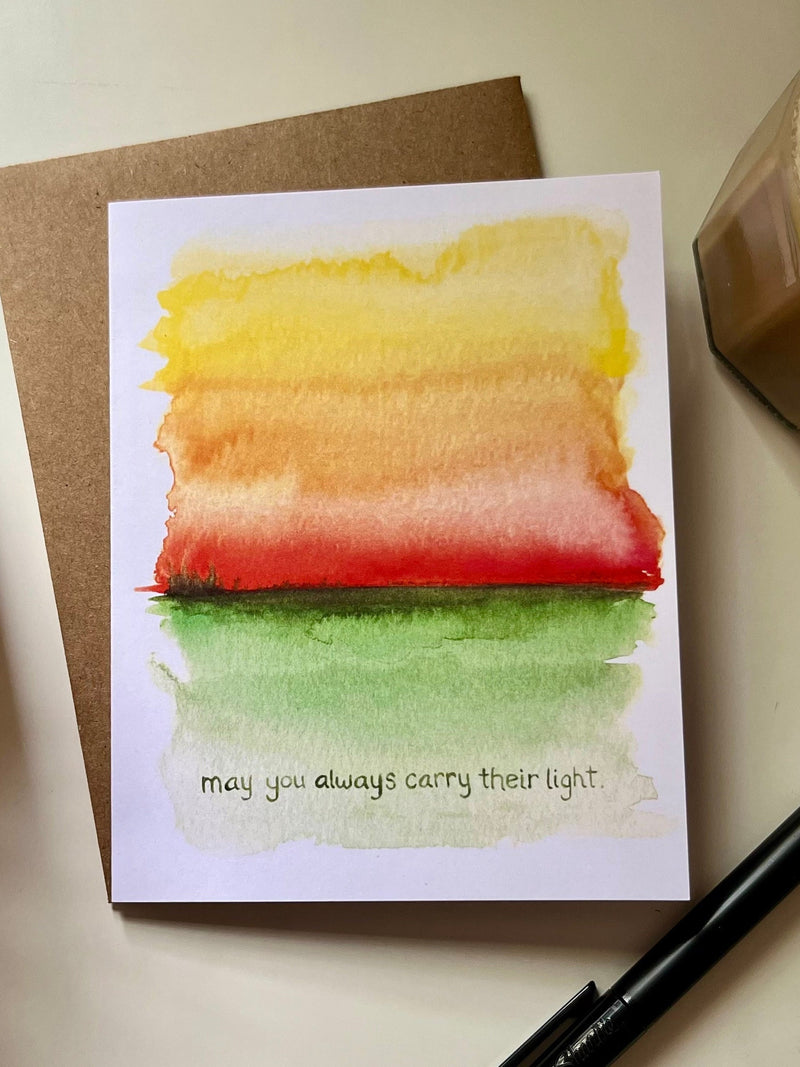 Carry Their Light | sending condolences card sympathy flower