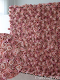 Blush Dusty Pink Artificial Rose Flower Wall Backdrop For Wedding Home Shop Event Salon Bridal Show Decor Very Nice Floral Panel Photo Decor silk flower