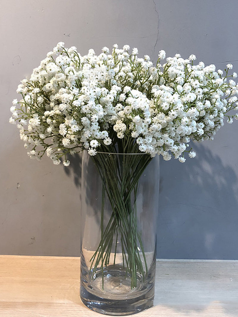 artificial white baby breath_18 inch_faux Gypsophila branches_ DIY flower arrangement_vase filling_home decor_wedding flower deocr FLOWER DELIVERY