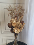 Exotic Dried, Artificial & Wooden Flower Hand Tied Unique Bouquets 12-18 Stems 44cm-70cm Large Bunch Floral Filler Natural Flowers Tall Vase FLOWER DELIVERY