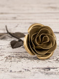 Personalized Gift - Gold Metal Rose for 50th Anniversary ANNIVERSARY