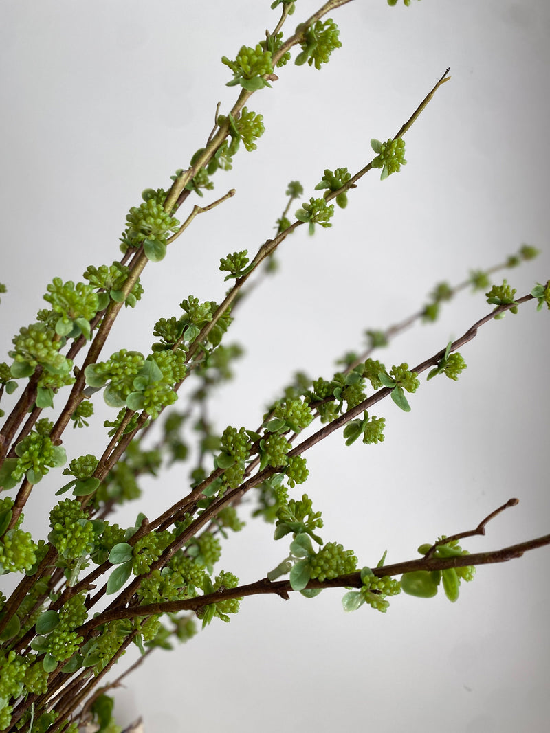 Branch with Green Buds - High Quality Artificial Flowers / Greenery / Wedding / Home Decoration / DIY / Gifts faux plants