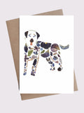 Black Labrador Retriever Card, Pressed Flower Art, Sympathy Gift sympathy flower