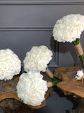 White Rose Bridal Bouquet: Artificial Wedding Flowers Bouquet