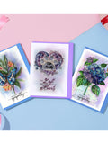 Quilling Blue Hydrangea, Pet Sympathy Card, Butterfly Quilling Card with Sympathy, Handmade Pet Loss Memory Card, With Deepest Sympathy Card sympathy flower