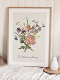 Elegant Watercolor Birth Flower Print - Thoughtful Personalized Gift for Mum birthday flower