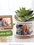 Custom Photo Planter Pot, Personalized Succulent, Engagement Flower Plant Pot, Couples Gift Anniversary Gift, Gift for Bride, Valentine Gift ANNIVERSARY