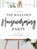 Modern Housewarming Welcome Sign: Minimalist New Home Party Decor (Digital File) house warming flower