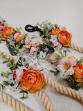 Floral Dog Collar: Wedding Flower Collar with Faux Flowers wedding flower
