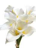 Bunch of 10 Realistic Artificial Calla Lily Flower Stems in Various Colors FLOWER DELIVERY