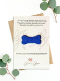 Pet Sympathy Card: Plantable Flower Seed Paper, Dog Memorial Gift sympathy flower