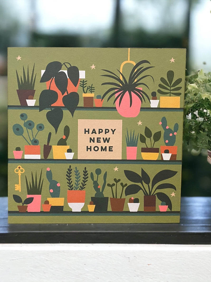 Plant Lover New Home Card | Housewarming Greetings house warming flower