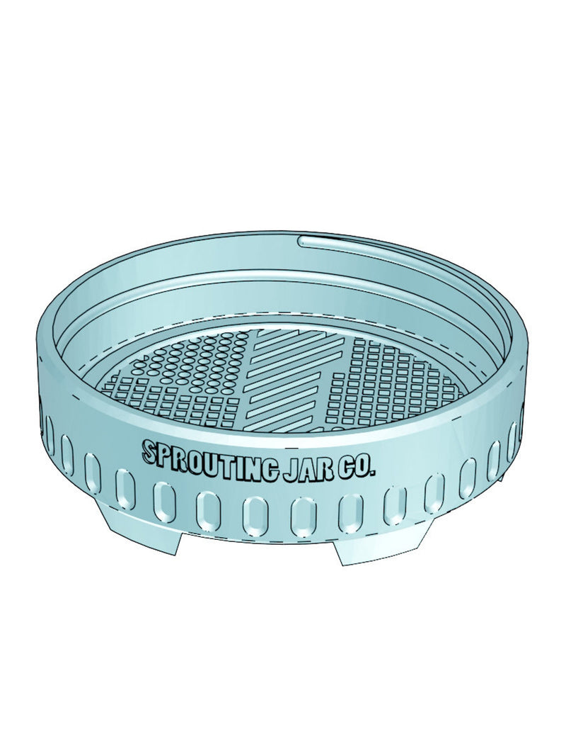 Mason Jar Sprouting Lid Stand STL flower spore
