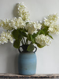 27.5" Real Touch Cream Hydrangea Branch, Realistic Ivory Faux Lilac Flowers | DIY Floral Supply | Wedding/Home/Kitchen Decoration | Gifts silk flower