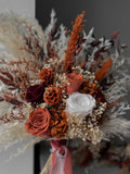 Boho Rust Terracotta Wedding Bouquet, Burgundy Marsala Bridesmaid bouquet, Boho Terracotta Burgundy Bridal Bouquet, Fall wedding bouquet Bouquet
