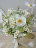Daisy Pop - Daisy, Poppy Garden Style Artificial Flower Bridal Bouquet wedding flower