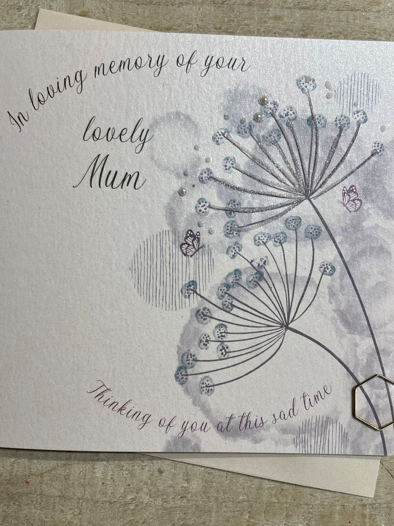 Sympathy Card - loss of Mum, Wife, Granny, Daughter, Friend - sympathy dandelion card - Condolence card - in memory of sympathy flower