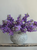 24.8" Real Touch Faux Purple Lilacs Branch, Artificial Lilacs Hydrangeas Flowers, DIY Fake Foliage Floral Wedding/Home/Kitchen Decorations silk flower