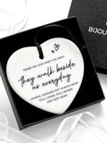 Sympathy, Loss, Love & Support ¥ Condolence Gift ¥ Funeral ¥ Ceramic Heart Sympathy Gift for Those Facing Loss ¥ Those We Love Don't Go Away sympathy flower