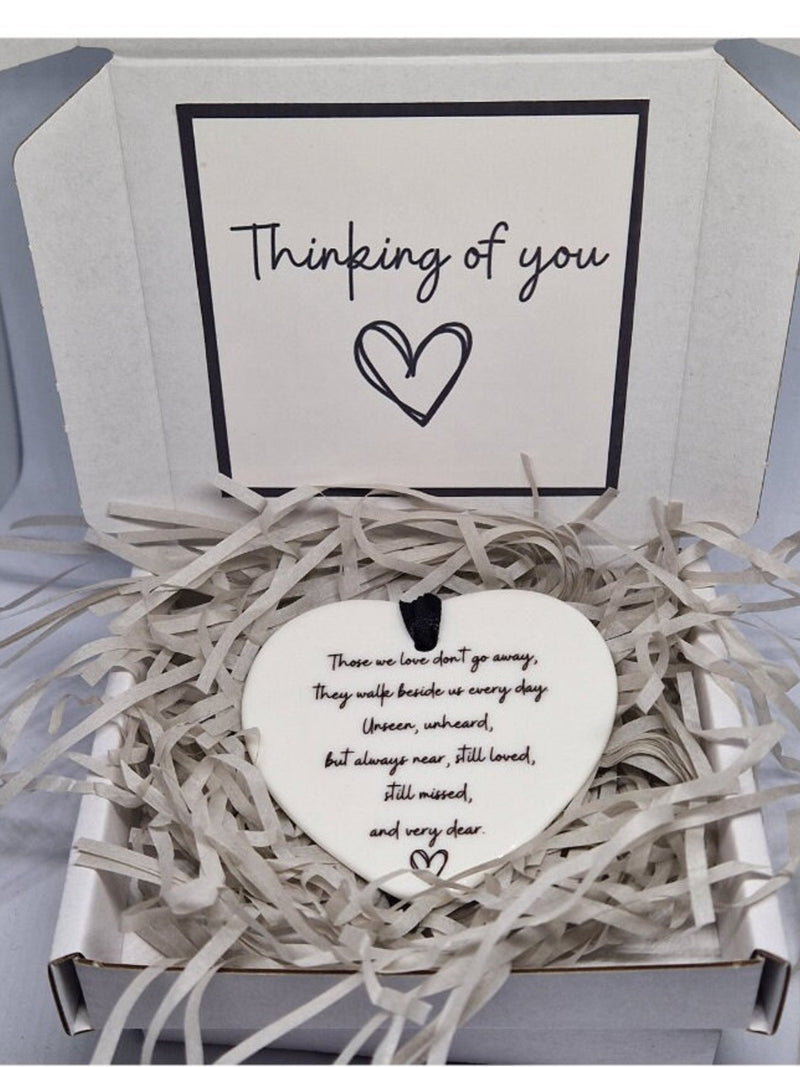 Sympathy Heart Bereavement Gift , Condolences Gift Box sympathy flower