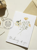 Wildflower Thinking of You Card | Printable Sympathy Card (Digital Download) sympathy flower