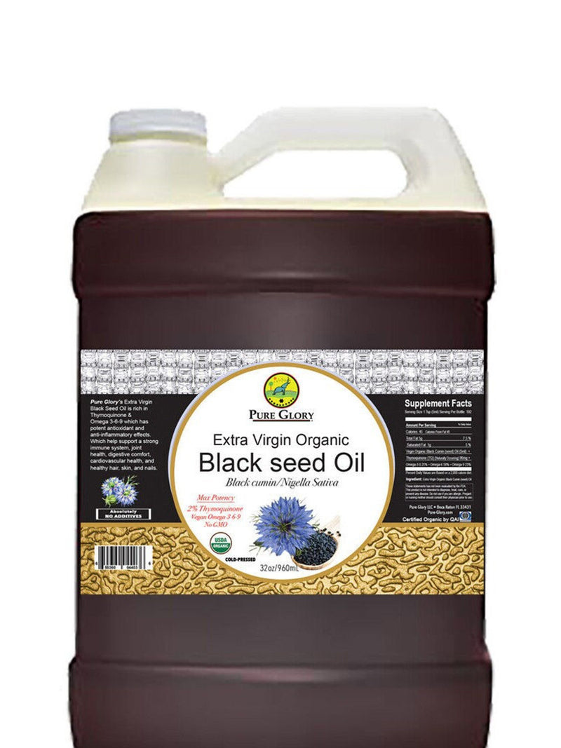 Organic Black Seed Oil Extra Virgin Best High Thymoquinone | Black Cumin Seed Kalonji Nigella Sativa Gallon Wholesale / Bulk seeds bulk