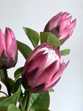 Faux King Protea Stem - Artificial Flower / Centerpieces / DIY Floral / Wedding / Home Decoration / Gifts / Red faux plants
