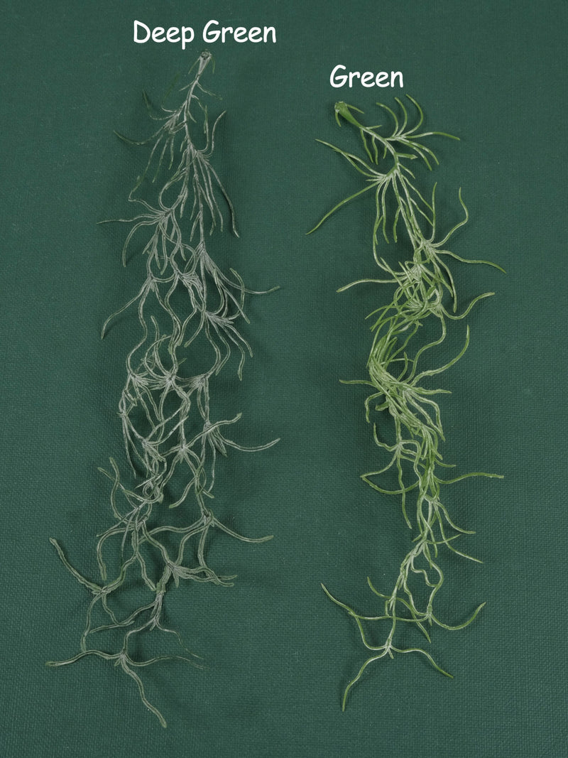 6/150P Faux Spanish Moss Airplant 2Color Wall Hanging Vines Artificial Plant Greenery Floral Wall Home Wedding Decor Faux Everyday Greenery faux plants