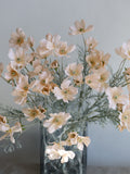 23" Artificial Cosmos, Champagne Cosmos, Peach Flowers, Faux Cosmos Flowers, Silk Cosmos, Artificial Flowers/Home decor silk flower
