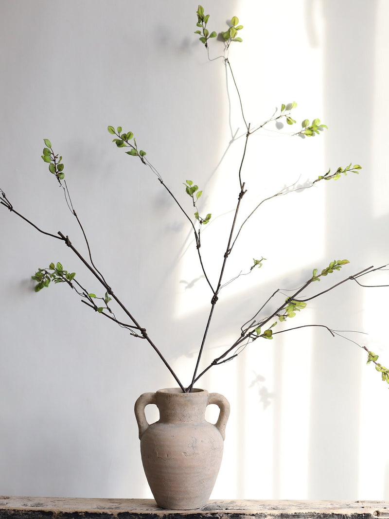 39" Fake Green Leaf Branches, Decorative Plant Stem, Minimalist Style, High Quality Artificial Plant, Office/Wedding/Home Decoration/Gifts faux plants