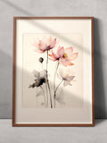 Light Pink Lotus Flower Aquarell Print, Digital Download, Printable Wall Art, Trendy Minimalist Floral Wall Decor, Preppy House Warming Gift house warming flower