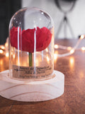 Poppy wedding gift for 8th wedding anniversary. Poppy wedding glass dome, Poppy wedding ANNIVERSARY
