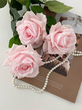 Real Touch Pink Avalanche Rose Stem, Faux Silk Flower, DIY Wedding Decor silk flower