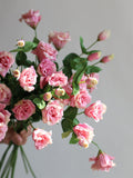27.5" Faux Real Touch Lisianthus Eustoma Blossom Branch-Rose Pink, DIY Florals |Wedding/Home Decoration/Bouquets/Centerpiece | Gifts For Her faux plants